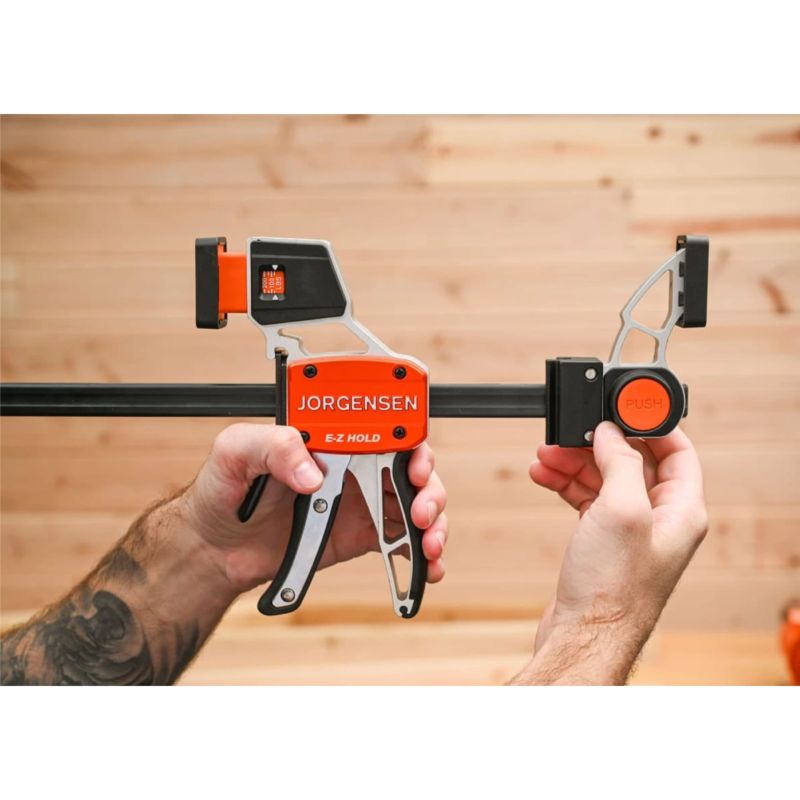 Alumīnija skava MEDIUM DUTY ar spēka mērītāju 150 mm, JORGENSEN