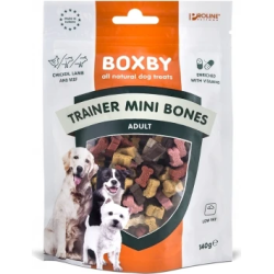 BOXBY DOG TRAINER MINI BONES 140g - MINI GABALIŅI PIEAUGUŠIEM SUŅIEM