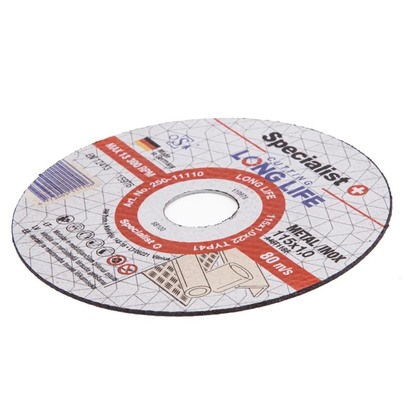 SPECIALIST+ metāla griešanas disks LONG LIFE, 115 x 1 x 22 mm