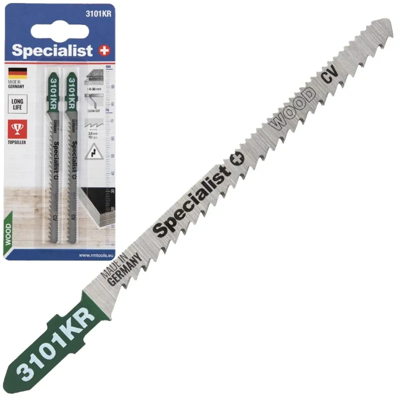SPECIALIST+ divpusējs figūrzāģis 3101KR, 2 gab.