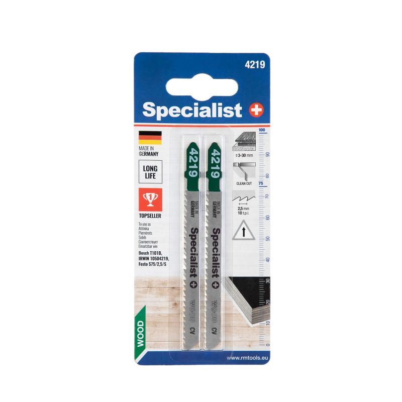 SPECIALIST+ figūrzāģa asmens 4219 ,T101B,, 2 gab.