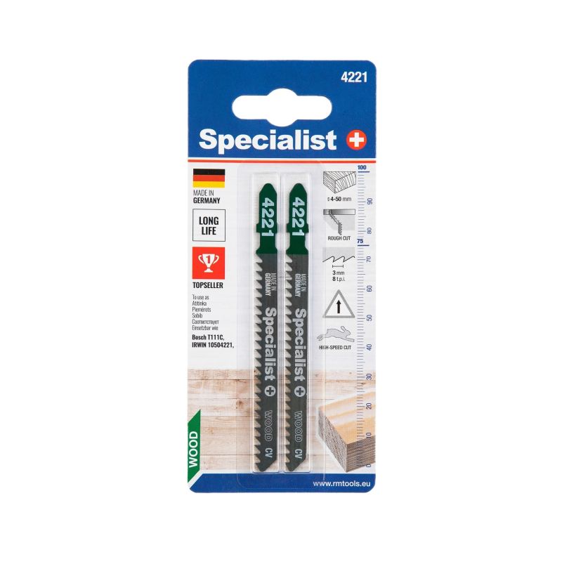SPECIALIST+ figūrzāģa asmens 4221 ,T111C,, 2 gab.