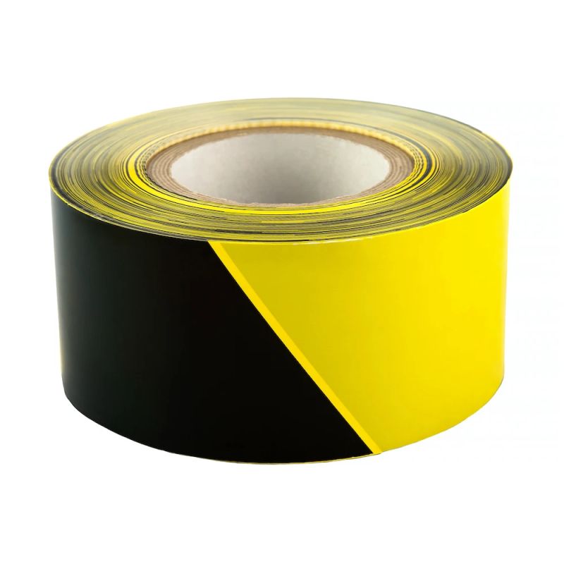 SPECIALIST+ must-kollane hoiatuslint, 75 mm x 250 m