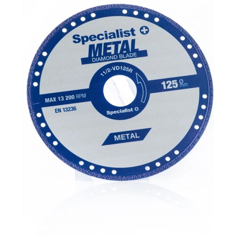 SPECIALIST+ dimanta gr. disks metālam, 125 x 1.4 x 22.23 mm