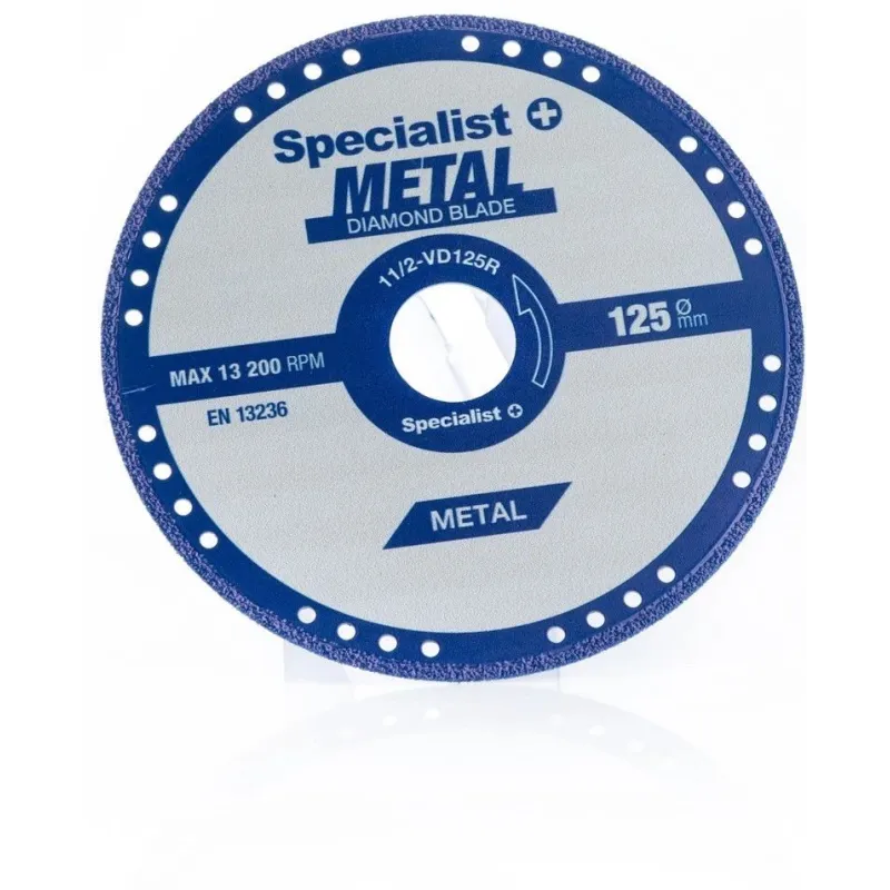 SPECIALIST+ deim. pj. diskas metalui 125x1.4x22.23 mm