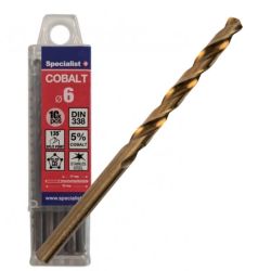 SPECIALIST+ metal drill bit COBALT, 6.0 mm, 10 pcs