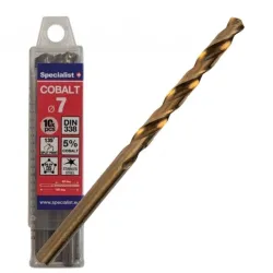 SPECIALIST+ metalo grąžtas COBALT, 7 mm, 10 vnt.