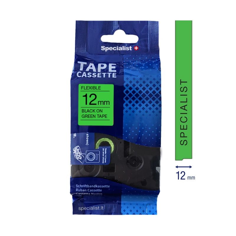SPECIALIST+ lenta FLEXIBLE komp., 12 mm, melna - zaļa
