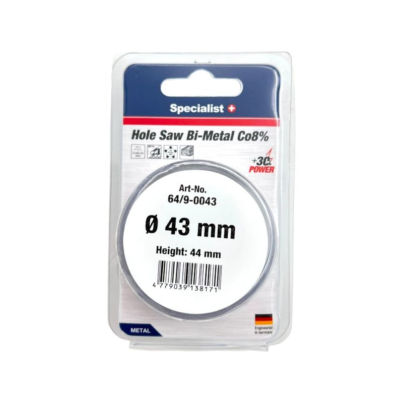 SPECIALIST+ kroņurbis BI-METAL, 43 mm