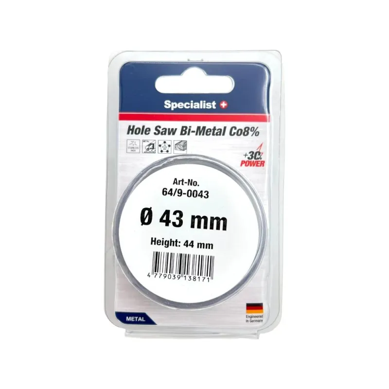 SPECIALIST+ kroņurbis BI-METAL, 43 mm