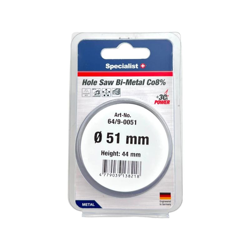 SPECIALIST+ kroņurbis BI-METAL, 51 mm