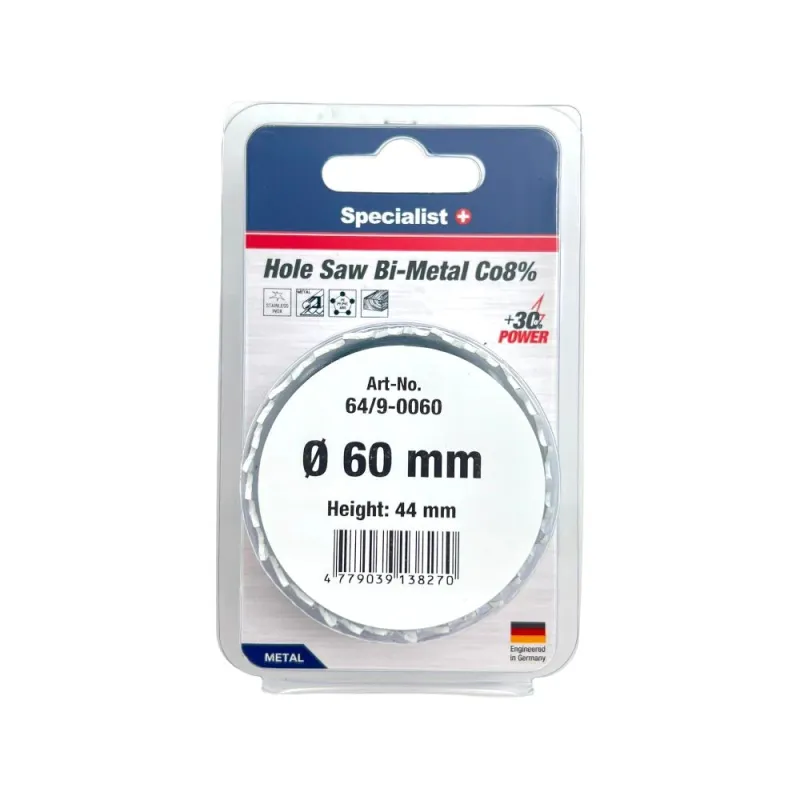 SPECIALIST+ kroņurbis BI-METAL, 60 mm