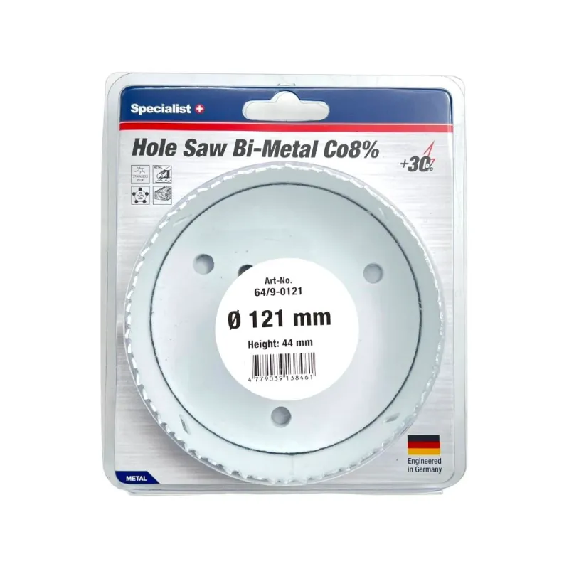 SPECIALIST+ kroņurbis BI-METAL, 121 mm