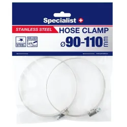 SPECIALIST+ nerūs. tērauda skava, 90-110 mm, 2 gab.