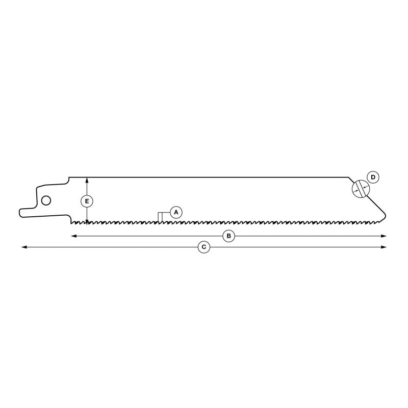 SPECIALIST+ metal reciprocating saw blade BI-METAL, 150 mm, 14 TPI