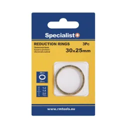 SPECIALIST+ redukcinis žiedas, 30x25x1.2-1.4-2 mm, 3 vnt.