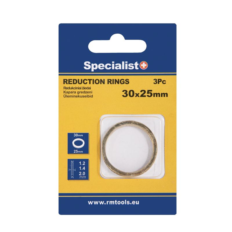 SPECIALIST+ reduction ring, 30x25x1.2-1.4-2 mm, 3 pcs