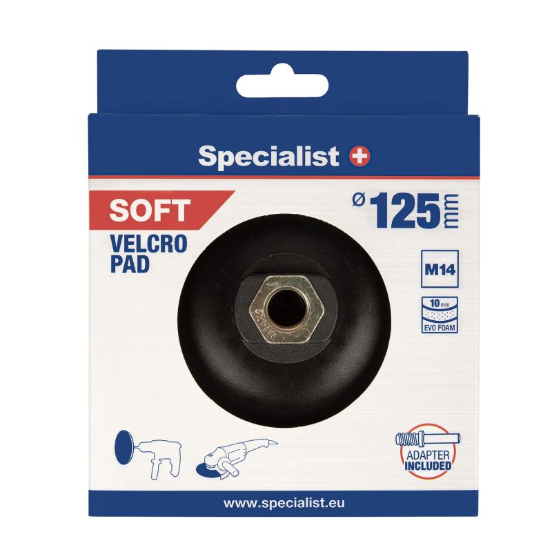 Slīpēšanas paliktnis SPECIĀLISTS+ DIA125 mm, mīksts