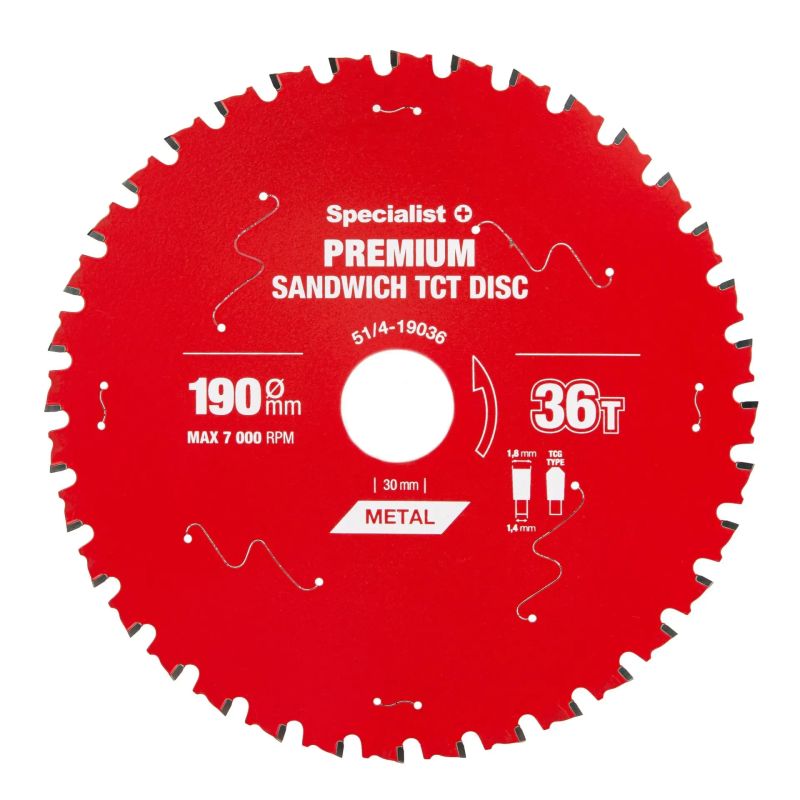 Cutting disc 190x36Tx30mm, Sandwich PREMIUM, SPECIALIST+
