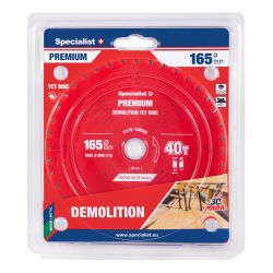 Griešanas disks 165x40Tx20mm, Demolition PREMIUM, SPECIALIST+