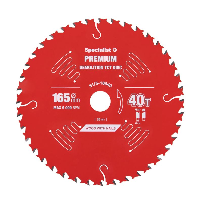 Cutting disc 165x40Tx20mm, Demolition PREMIUM, SPECIALIST+