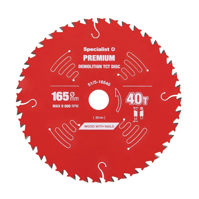 Griešanas disks 165x40Tx20mm, Demolition PREMIUM, SPECIALIST+