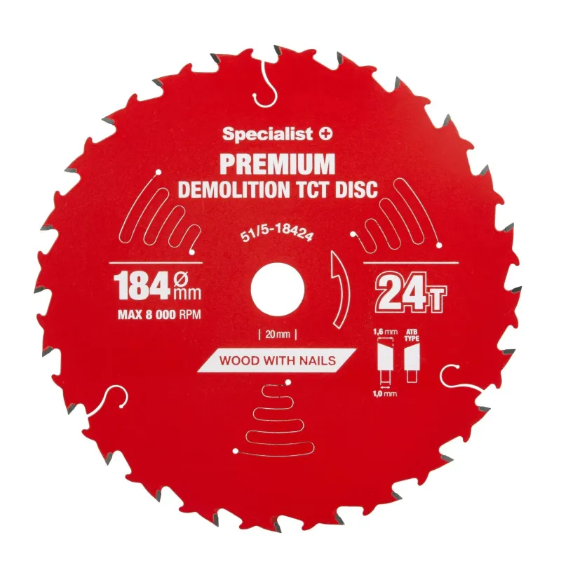 Saeketas 184x24Tx20-16mm, Demolition PREMIUM, SPECIALIST+