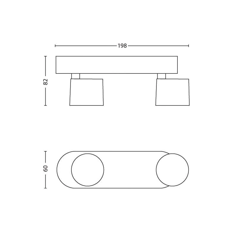 Spotlampa star 562423116 2x4.5w led