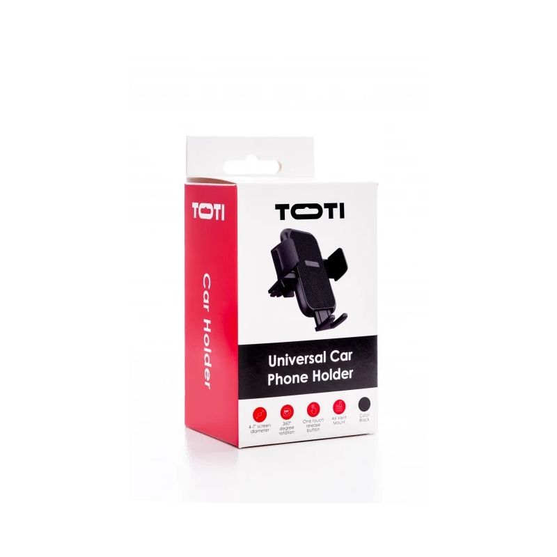 SEEK TOTI Universal Car Air Vent Mount Phone Holder, Black