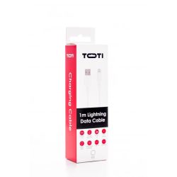 SEEK TOTI USB A to Lightning, 1m PVC Data Cable 2A ,non-MFI,, White