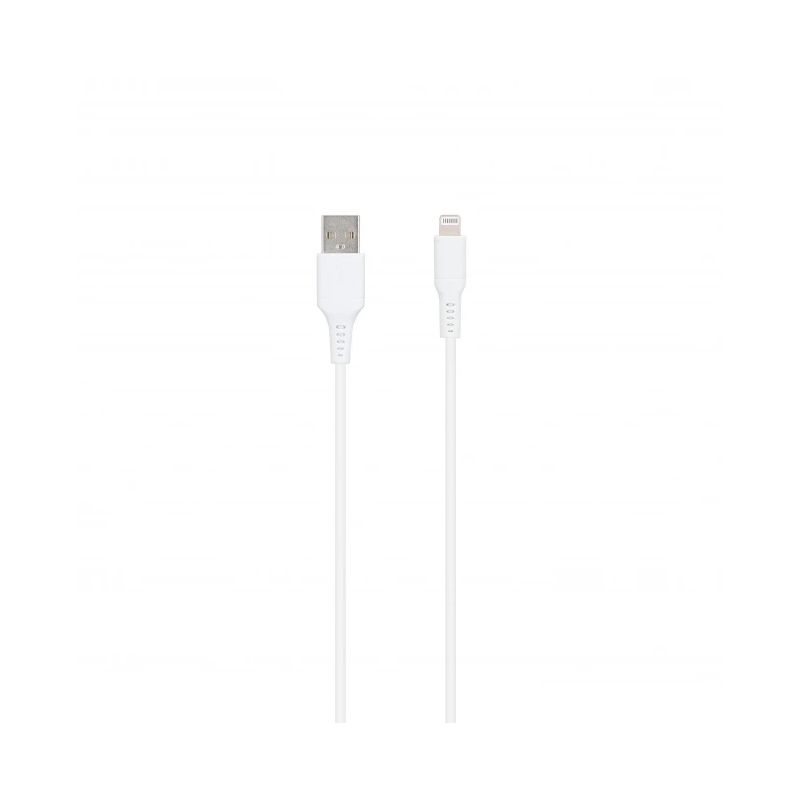 SEEK TOTI USB A to Lightning, 1m PVC Data Cable 2A ,non-MFI,, White