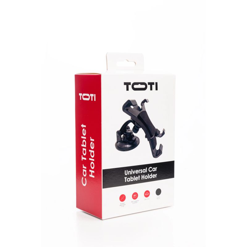 SEEK TOTI Universal Car Suction Cup Tablet Holder, Black