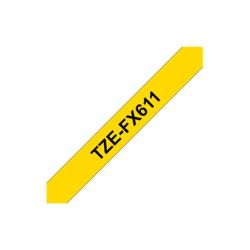 Black on yellow 6 mm