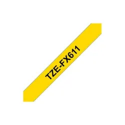 Kleepkirjalint, must-kollane, 6 mm