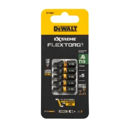 FLEXTORQ Screwdriver Bits T15 25 mm, DeWALT, 5 pcs