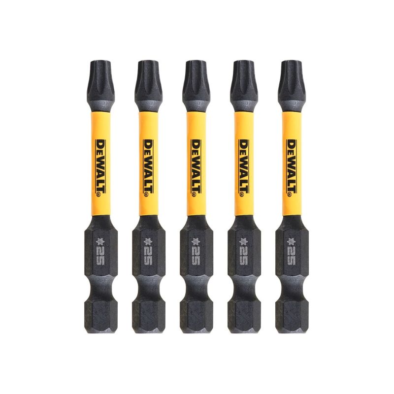 FLEXTORQ Screwdriver Bits T25 57 mm, DeWALT, 5 pcs