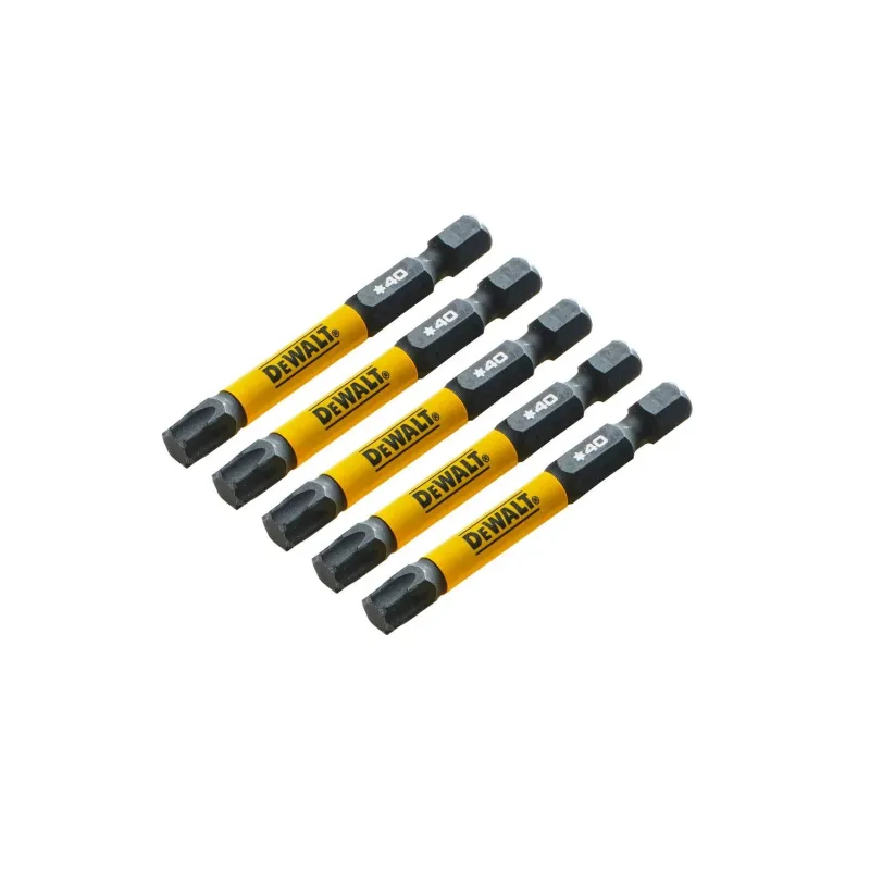FLEXTORQ T40 skrūvgrieža uzgaļi 57 mm, DeWALT, 5 gab.