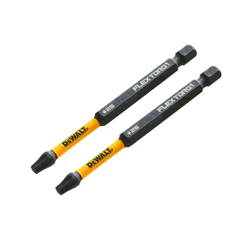 FLEXTORQ skrūvgriežu uzgaļi T25 89 mm, DeWALT, 2 gab.