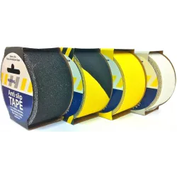 Libisemisvastane teip Safety-Grip, 50 mm × 3 m, kollane-must