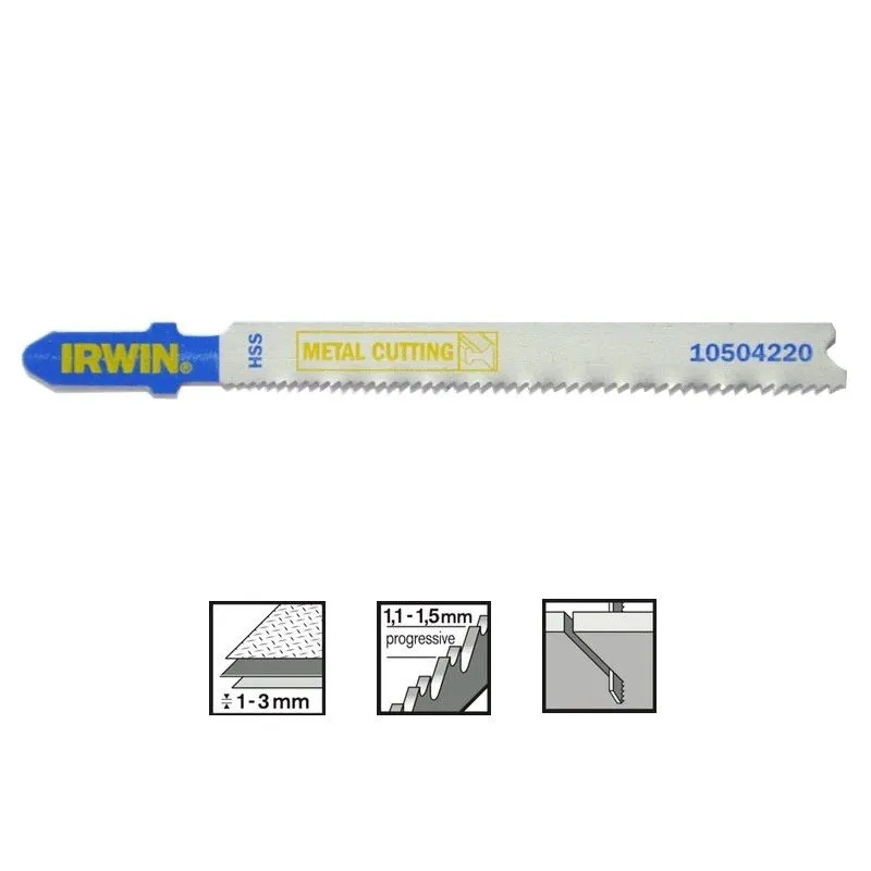 IRWIN figūrzāģa asmeņi T118A metālam