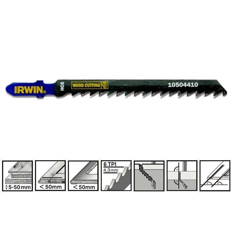 IRWIN figūrzāģa asmeņi T144DP kokam