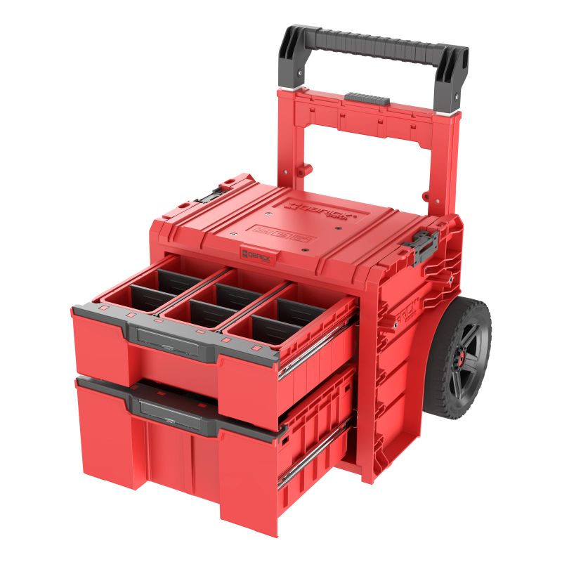 Tool box with wheels PRO 2.0 PLUS, 2 drawers, QBRICK