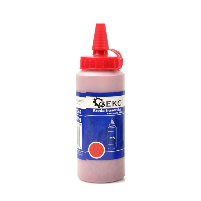 Chalk marker, 115 g red + 30 m line, GEKO