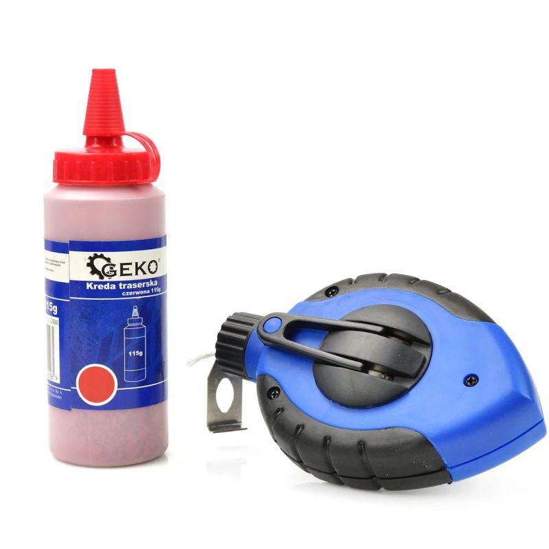 Chalk marker, 115 g red + 30 m line, GEKO