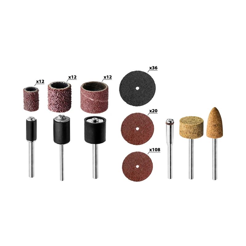 Mini slīpēšanas un pulēsanas komplekts, 206 gb.