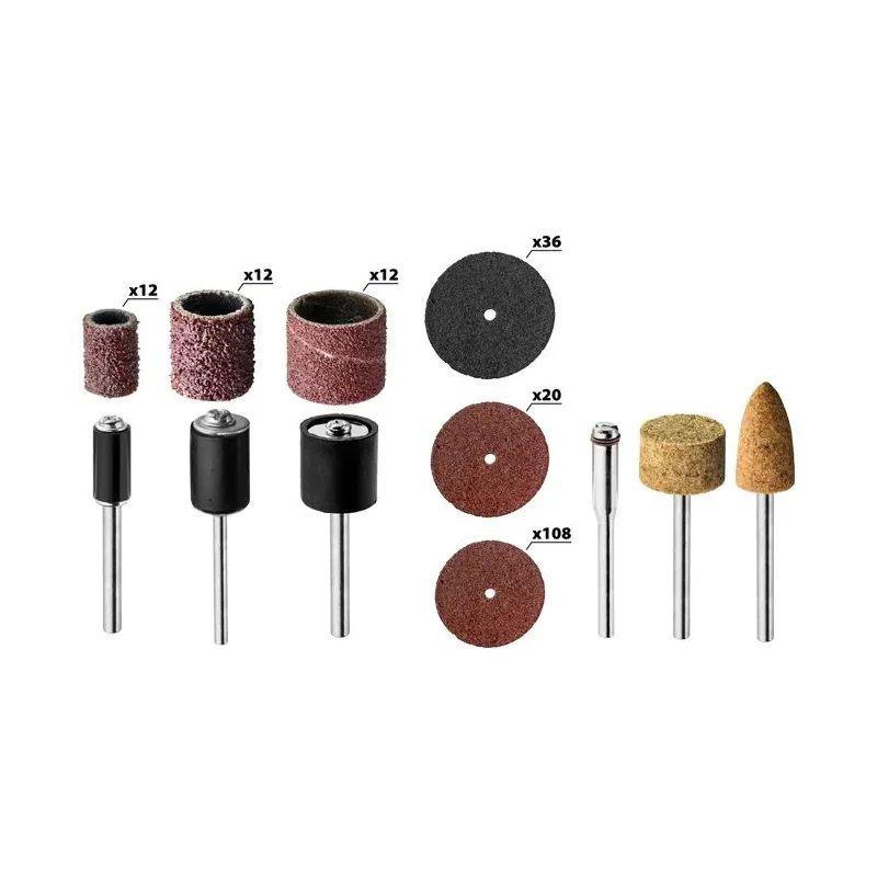 Mini slīpēšanas un pulēsanas komplekts, 206 gb.