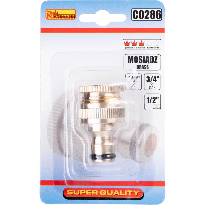 Misiņa uzgalis ar iekšējo vītni 1-2