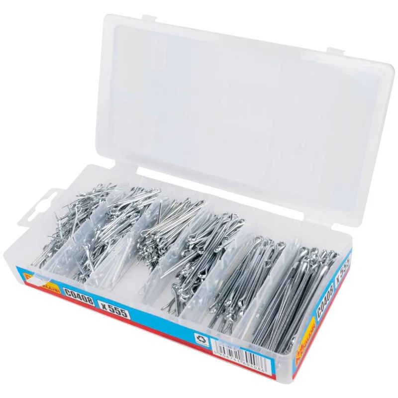 Locking split pin kit 555 pcs.