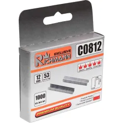 Kabės 53 tipo „RICHMANN 12 mm, 1000 vnt.
