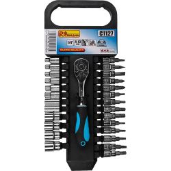 Socket Set with Ratchet 1-4, Richmann, 27 pcs.